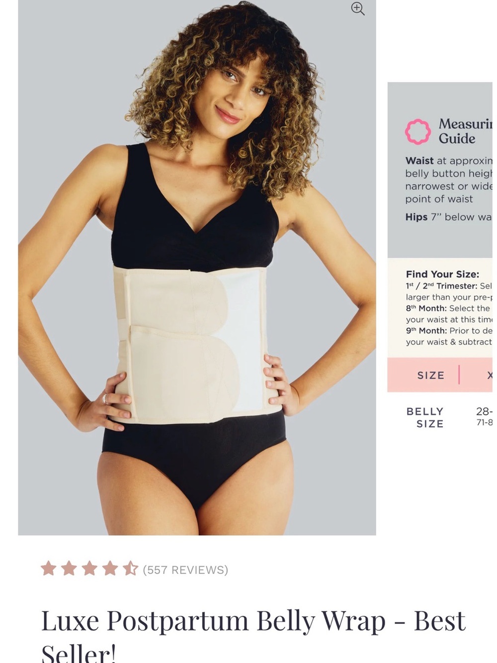 Postpartum Belly Wrap Waist Support - Beige